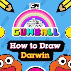 Gumball How to Draw Darwin