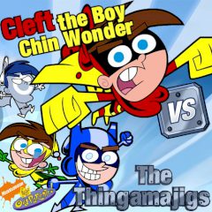 Fairly OddParents! Cleft the Boy Chin Wonder vs The Thingamajics